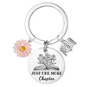 Book Keyring for Book Lover Gifts for Women Bookish Keyring Reader Present for Readers Bibliophile Birthday Gifts Bookish Accessories