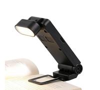 Book Light - Clip On Reading Light, ABS Portable LED Readings Lamp for Books, Bed, Desk, and Travel, Adjustable Brightness, Lightweight Clip Lamp for Night Reading At Home Or Dorm