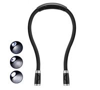 Book Light, Rechargeable LED Hug light, Neck Hug Reading Lights for Bed Reading, Hands Free Flexible Arm, Soft Silicone Arms Comfortable Wear, Perfect for Bookworms Kids Crafts Knitting Travel, BBQ