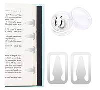 Book Line Markers,GOKEPO 50 Pieces Book Darts Book Page Markers Brass Bookmarks Silver Bookmark Clips Thin Line Bookmarks Book Annotation Supplies for Women Men Teachers Students Book Lovers