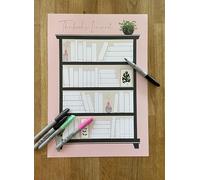 Book log A3 Poster - The Books I've Read/Fill in your own book log poster/Pretty book lover poster/Reading tracker