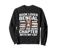 Book Lover Bengal Mom Just One More Chapter Cat Sweatshirt