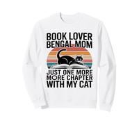 Book Lover Bengal Mom Just One More Chapter Cat Sweatshirt
