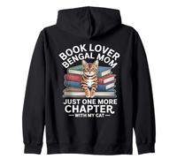 Book Lover Bengal Mom Just One More Chapter Cat Zip Hoodie