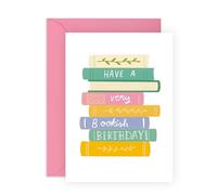 Book Lover Birthday Card -Bookish Greeting Card for Readers, Friends, Him, Her, Boys, Girls, Sister, Brother, Bookworms, Librarians - Who enjoys reading - Comes with Stickers