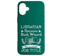 Book Lover Book Wizard Not Job Title Librarian Case for iPhone 16 Plus