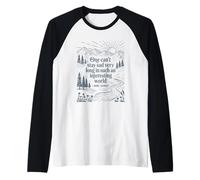 Book Lover Calming Quote Anne's World Raglan Baseball Tee