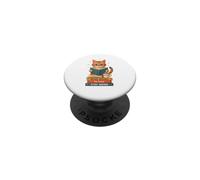 Book Lover Cat Reading Be Kind Library Books Design PopSockets Adhesive PopGrip