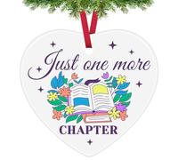 Book Lover Christmas Ornaments Bookish Gift for Readers Librarians Bookworm Library Reading Lovers Hanging Ornaments Hanging Ornament Keepsake for Bookworm Writer Teacher Student Book Lovers Friends
