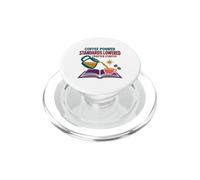 Book Lover Coffee Humor Reading Chapter Standards Lowered PopSockets PopGrip for MagSafe