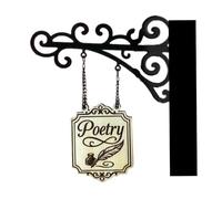 Book Lover Decor, Book Wall Sign, 8.27x7.48in Hanging Reader Accessory, Bibliophile Room Aesthetic, Bookworm Inspired Art for Home or Classroom, Men & Women Readers, Librarian, Decors