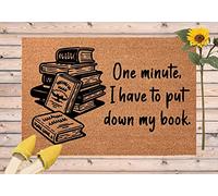Book Lover Doormat,Probably Reading Doormat,Put Down My Book Gifts for Bookworms,Non Slip Floor Mat for Home Bathroom Kitchen Entrance 36X24 Inch