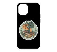 Book Lover Dragon Bookworm Reading Librarian Cute Bookwyrm Case for iPhone 12/12 Pro