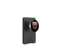 Book Lover Emotionally Attached To Fictional People Bookworm PopSockets PopWallet for MagSafe