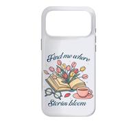 Book lover Find Me Where Stories Bloom Bookish Graphic Case for iPhone 17 Pro Max