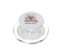 Book lover Find Me Where Stories Bloom Bookish Graphic PopSockets PopGrip for MagSafe