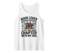 Book Lover German Shepherd Mom Chapter with My Dog Tank Top