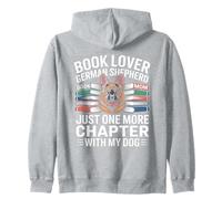 Book Lover German Shepherd Mom Chapter With My Dog Zip Hoodie