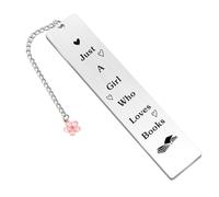 Book Lover Gifts for Women Book Lovers Women Book Gifts for Book Lovers Metal Bookmarks Just A Girl Who Loves Books Book Accessories Stationery Gifts for Women Bookish Gifts Book Themed Gifts