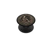 Book Lover Gothic Bookworm Reading Skull Bones Librarian PopSockets Adhesive PopGrip
