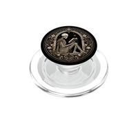 Book Lover Gothic Bookworm Reading Skull Bones Librarian PopSockets PopGrip for MagSafe
