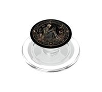Book Lover Gothic Bookworm Reading Skull Bones Librarian PopSockets PopGrip for MagSafe