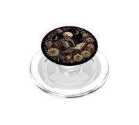 Book Lover Gothic Bookworm Reading Skull Bones Librarian PopSockets PopGrip for MagSafe