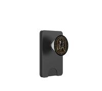Book Lover Gothic Bookworm Reading Skull Bones Librarian PopSockets PopWallet for MagSafe