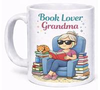 Book Lover Grandma Mug - Funny Reading Nana Coffee Cup Gift Mug