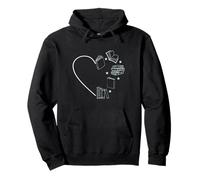 Book Lover Heart of Books Design Reading Literature Fiction Pullover Hoodie