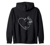Book Lover Heart of Books Design Reading Literature Fiction Zip Hoodie
