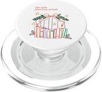 Book Lover Hey Santa Please bring Me more Books Tee PopSockets PopGrip for MagSafe