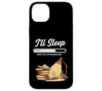 Book Lover I'll Sleep When Cliffhangers End Book Reading Case for iPhone 14 Plus