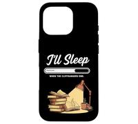 Book Lover I'll Sleep When Cliffhangers End Book Reading Case for iPhone 16 Pro