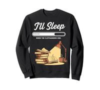 Book Lover I'll Sleep When Cliffhangers End Book Reading Sweatshirt