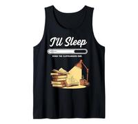 Book Lover I'll Sleep When Cliffhangers End Book Reading Tank Top