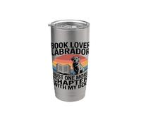 Book Lover Labrador Just One More Chapter with My Dog Stainless Steel Insulated Tumbler