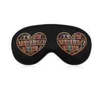 Book Lover Librarian Sleep Mask Soft Blackout Eye Mask Eye Shade Cover with Adjustable Strap for Men Women