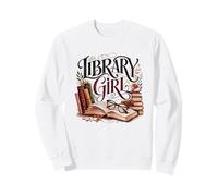 Book Lover Library Girl | Cute Artistic Reading Librarian Sweatshirt