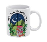 Book Lover Mug,Fictional Wanderlust Mug Funny Coffee Mug,Man Cave Prints,The Best Gift for Colleagues, Parents, and Grandparents, 110z Men and Women