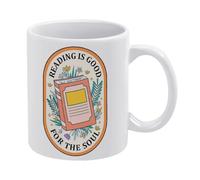 Book Lover Mug,Reading is Good for The Soul Mug Funny Coffee Mug,Man Cave Prints,The Best Gift for Colleagues, Parents, and Grandparents, 110z Men and Women