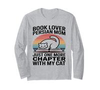 Book Lover Persian Mom Just One More Chapter with My Cat Long Sleeve T-Shirt
