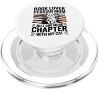 Book Lover Persian Mom Just One More Chapter With My Cat PopSockets PopGrip for MagSafe
