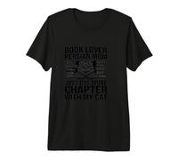 Book Lover Persian Mom Just One More Chapter with My Cat Premium T-Shirt