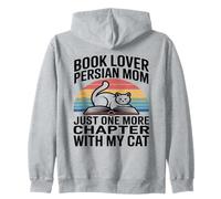 Book Lover Persian Mom Just One More Chapter With My Cat Zip Hoodie