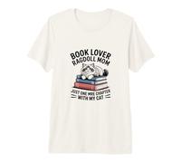 Book Lover Ragdoll Mom Just One More Chapter with My Cat Premium T-Shirt
