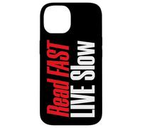 Book Lover Read Fast Live Slow Reading Case for iPhone 14