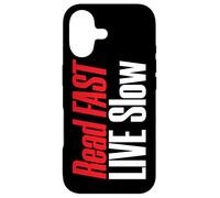 Book Lover Read Fast Live Slow Reading Case for iPhone 17