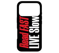 Book Lover Read Fast Live Slow Reading Case for iPhone 17 Pro