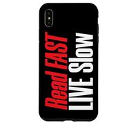 Book Lover Read Fast Live Slow Reading Case for iPhone XS Max